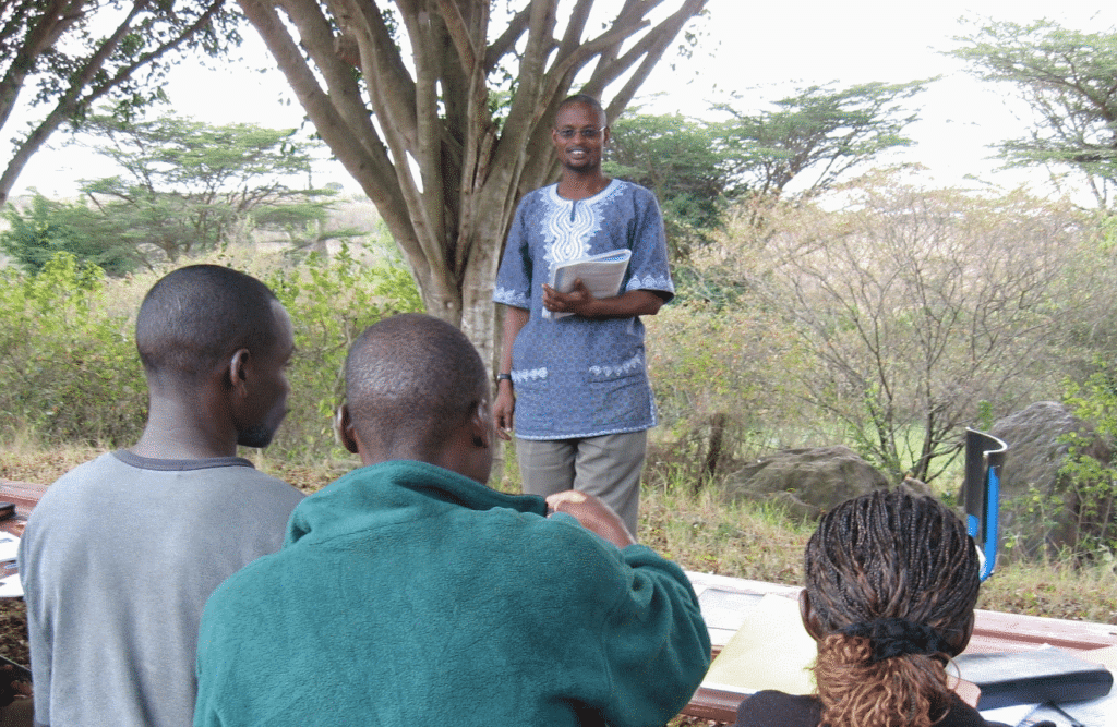 Discipleship Training student is practicing preaching